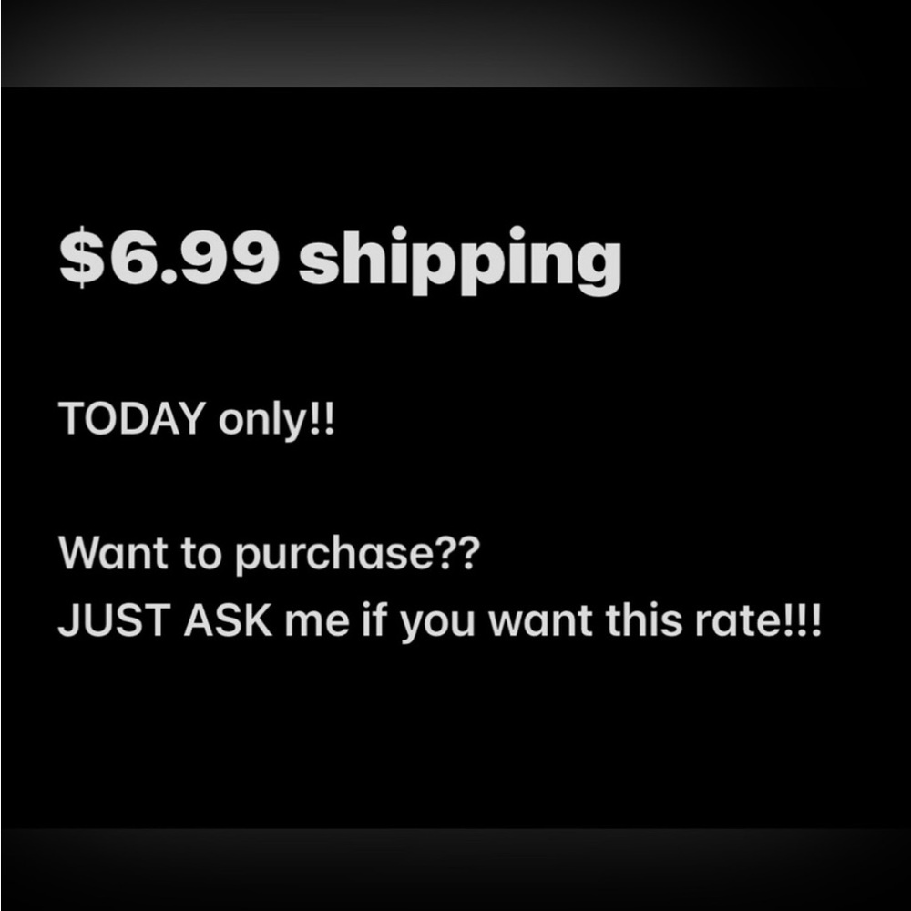 Interested in $6.99 shipping?? Like my item and I will drop the price